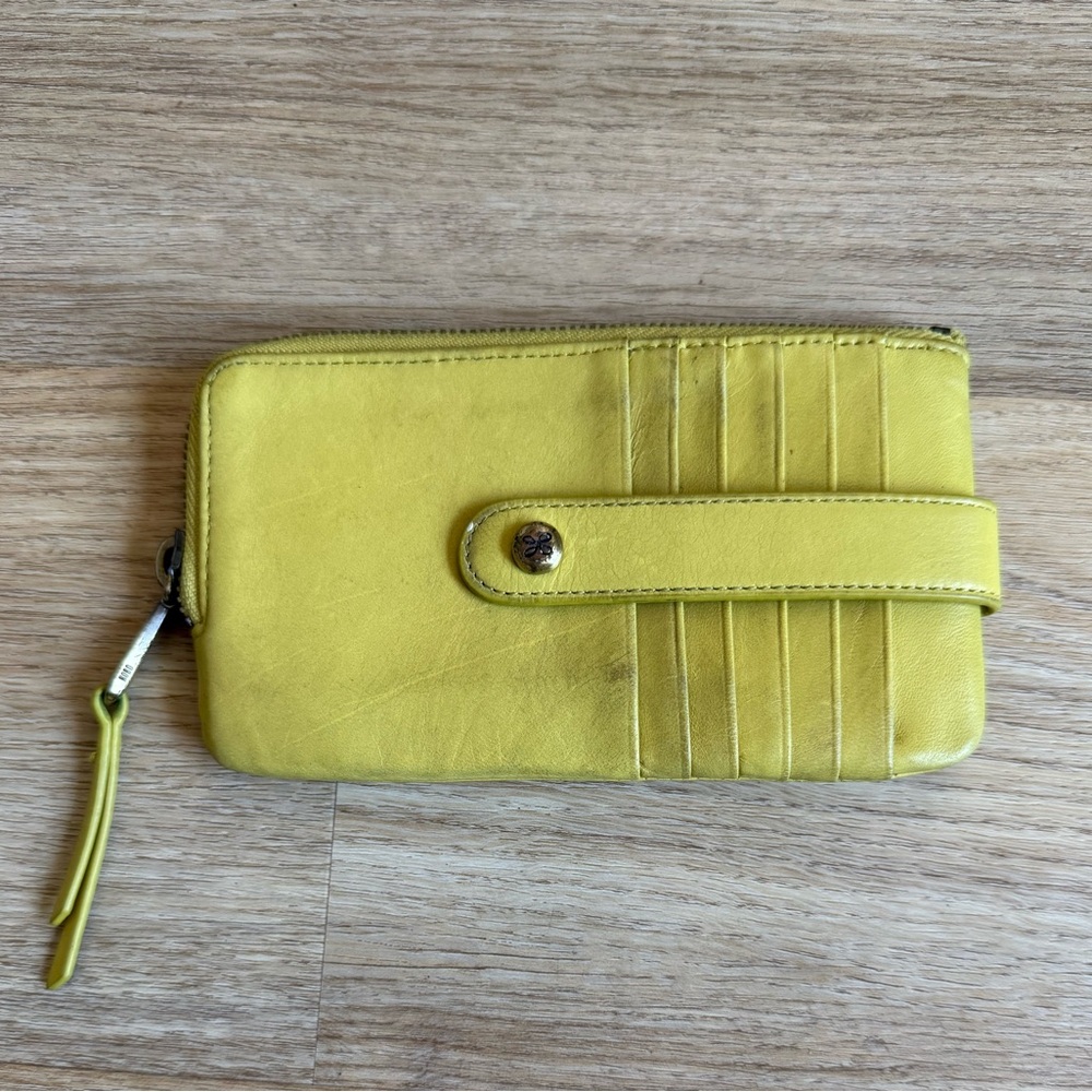 HOBO Mustard Leather Wallet